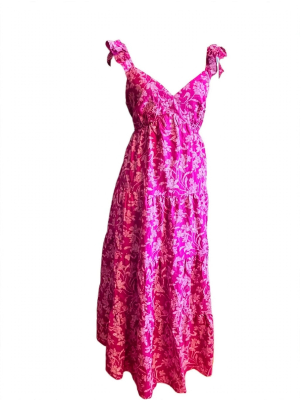 Women's Universal Thread Purple Print Ruffle Dress Size L - Picture 6 of 7